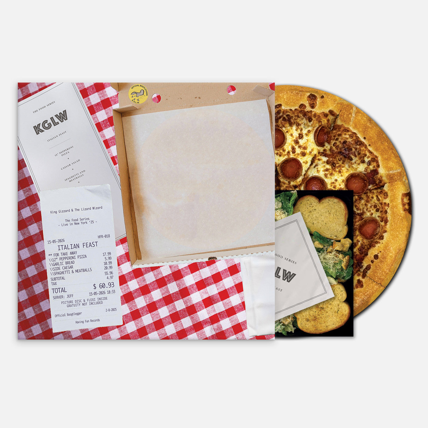 Italian Feast [Pizza, Spaghetti, Caesar Salad Picture Vinyl]