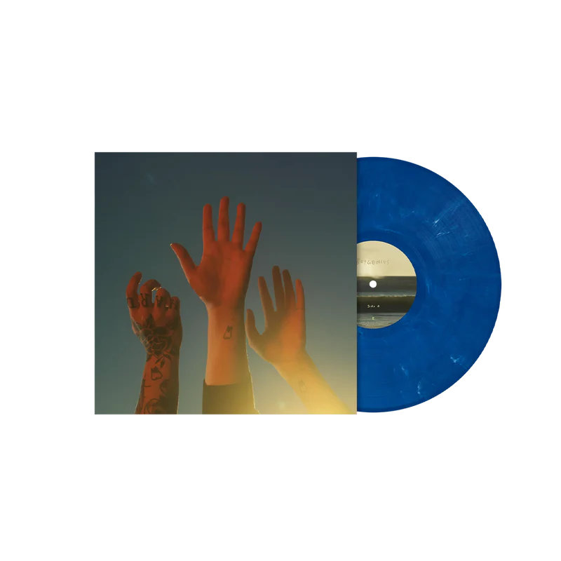 the record (blue)
