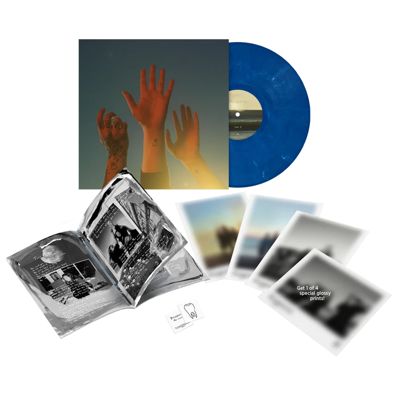 the record (blue)